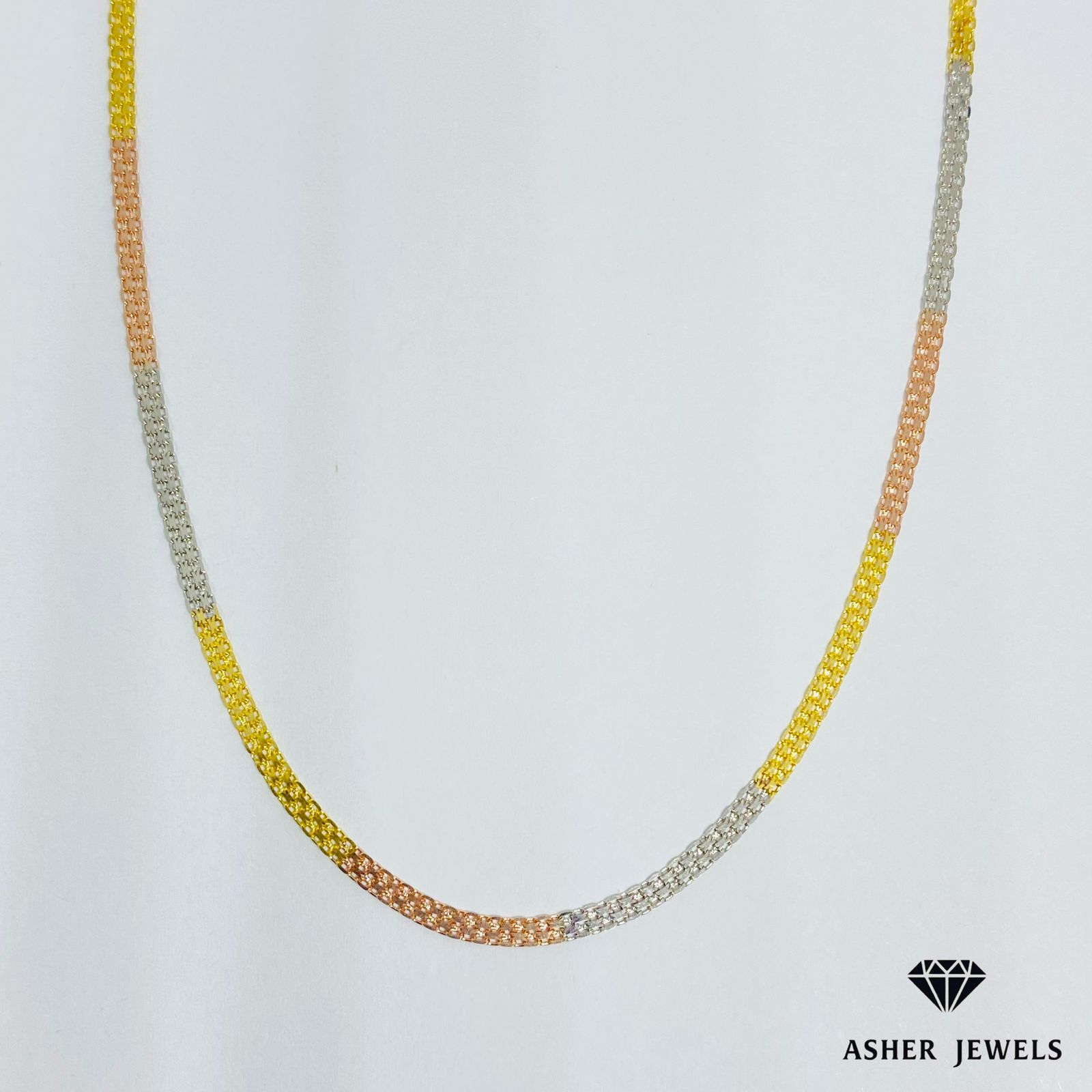 Tri-color Banig Chain 20"